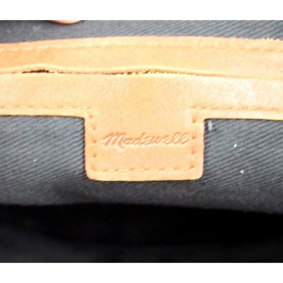 ROOMY MADEWELL BEIGE BROWN GENUINE LEATHER HAIR HIDE SHOULDER BAG TOTE HANDBAG - Picture 9 of 12